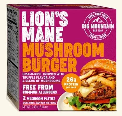 Lion's Mane Mushroom Veggie Burger