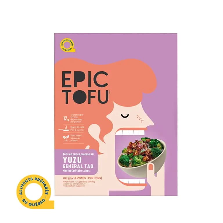 Cubes de tofu marinés au Yuzu Général Tao (400 g)