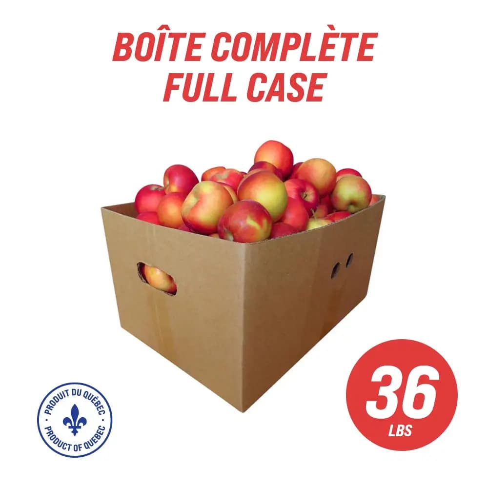 Pommes du Québec assorties (caisse complète : 36 lb)