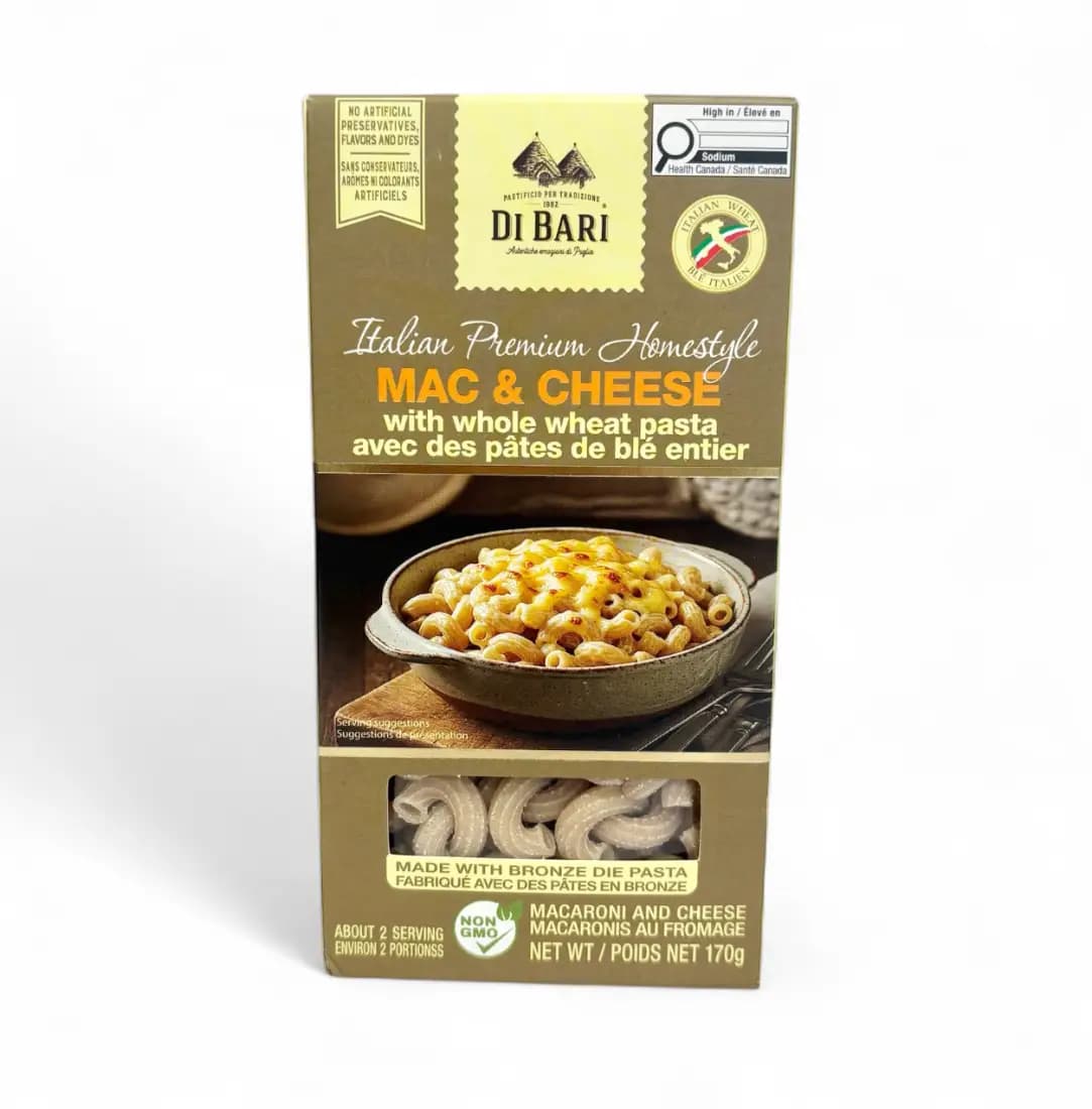 Macaroni au fromage avec pâtes de blé entier